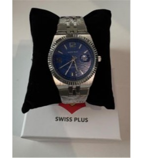 Swiss Plus Man Watch Premium Seri Model-1 ST3442AGS Blue-Silver(Kol Saati)