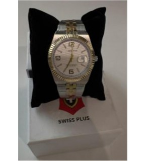 Swiss Plus Man Watch Premium Seri Model-10 ST3442AGS White-Gold(Kol Saati)