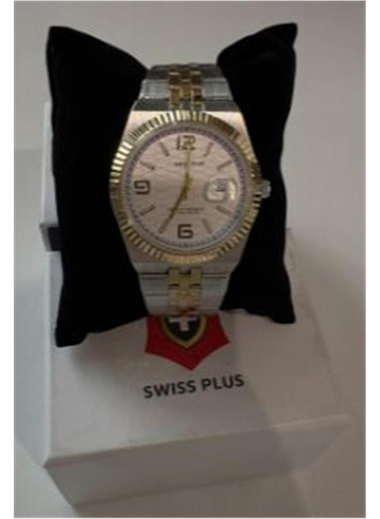 Swiss Plus Man Watch Premium Seri Model-10 ST3442AGS White-Gold(Kol Saati)