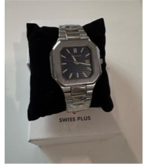 Swiss Plus Man Watch Premium Seri Model-5 RS23146 Blue-Silver(Kol Saati)