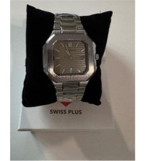 Swiss Plus Man Watch Premium Seri Model-6 RS23146 Beige-Silver(Kol Saati)