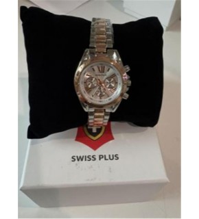 Swiss Plus Woman Watch Model-1 ST0730ABL Rose Gold-Silver(Kol Saati)
