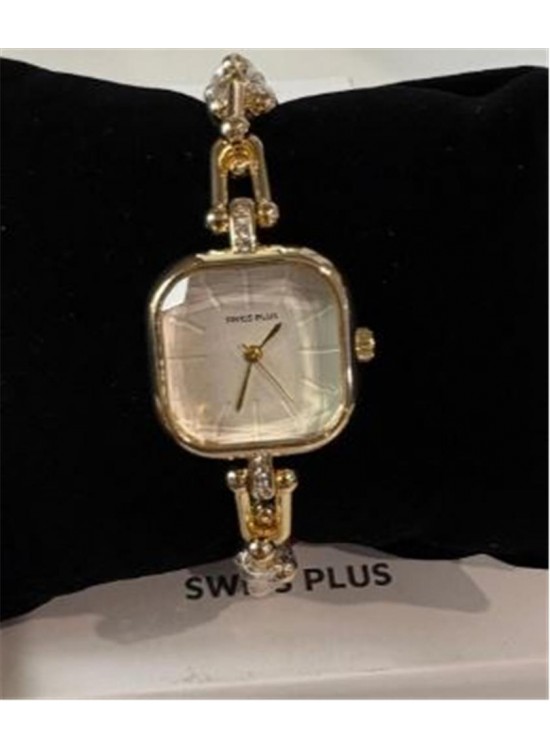 Swiss Plus Woman Watch Model-7 ST0227KBL Gold(Kol Saati)