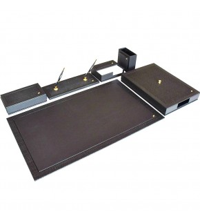 Tabac Sümen Takımı Deri Ve Örgü Woven 740