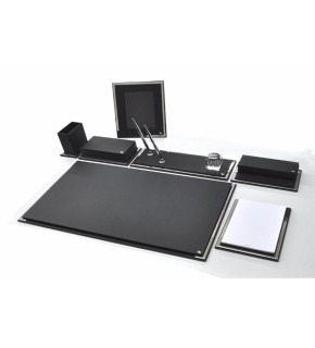 Tabac Sümen Takımı Krom Ve Deri Mat Siyah 865-11