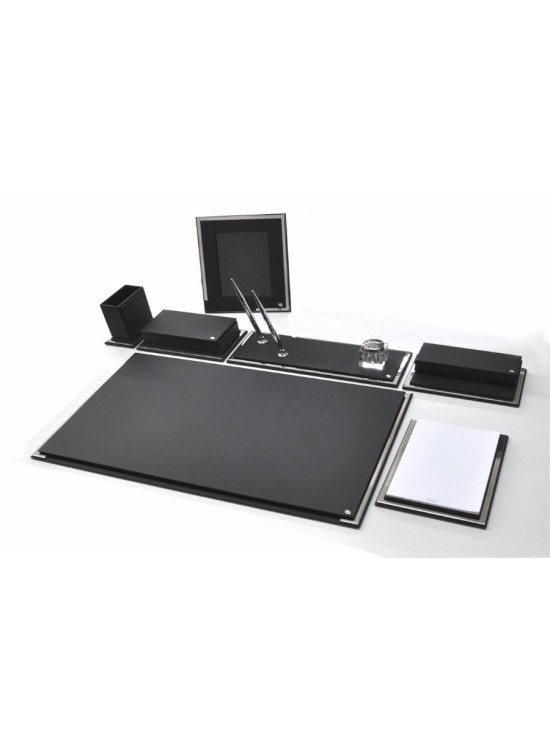 Tabac Sümen Takımı Krom Ve Deri Mat Siyah 865-11 Tabac Sümen Takımı Krom Ve Deri Mat Siyah 865-11