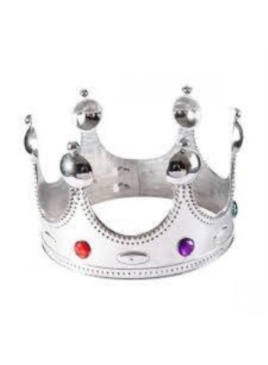Taç Kral Plastik Altın Gümüş Taç Kral Plastik Altın Gümüş
