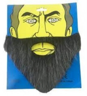 Takma Sakal Siyah-Beyaz