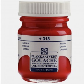 Talens Guaj Boya 16 ML Carmine (Kırmızı) 318 (1 Adet)