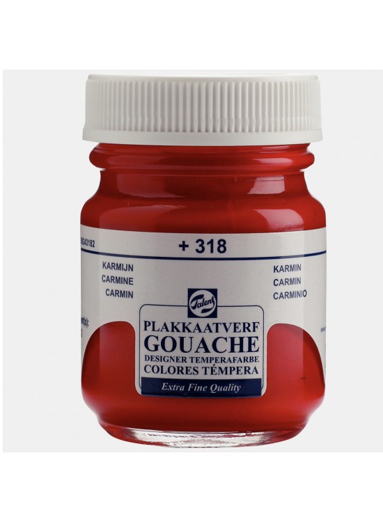 Talens Guaj Boya 16 ML Carmine (Kırmızı) 318 (1 Adet)