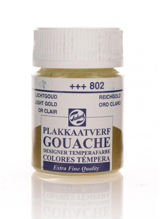 Talens Guaj Boya 16 ML Light Gold (Parlak Altın) 802 (1 Adet)