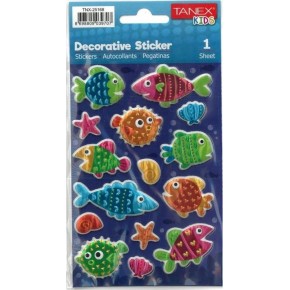 Tanex Balık Serisi Etiketi Tnx-25168 (1 Adet)