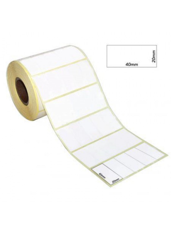 Tanex Barkod Etiketi Termal Eco 20x40 MM 25 MM Çap 5000 Lİ 4 Lü