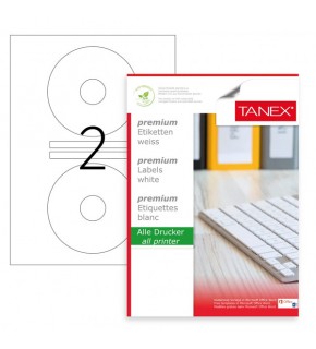 Tanex Cd Etiketi Laser-Copy-Inkjet 100 YP 118x41 MM TW-2041