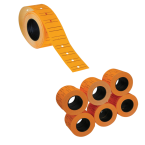 Tanex Fiyat Etiketi Çizgili 12x21 Fosforlu Turuncu (1 Adet)