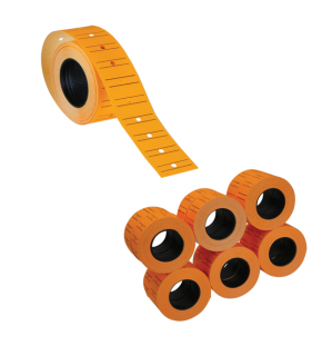 Tanex Fiyat Etiketi Çizgili 12x21 Fosforlu Turuncu (1 Adet)