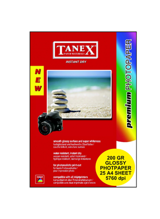 Tanex Fotoğraf Kağıdı Yaprak A4 200 gr (1 Adet)