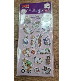 Tanex Funny Cats Stıcker-6 Puffy Etiketi 10 Ad.Tnx-5099