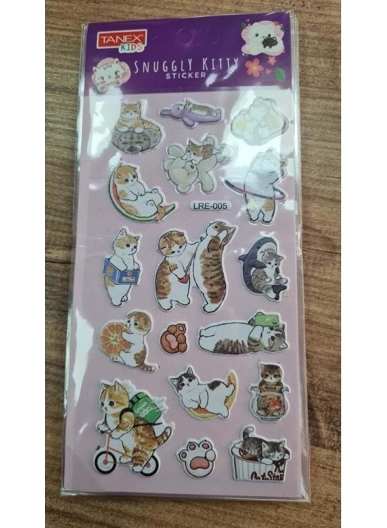 Tanex Funny Cats Stıcker-6 Puffy Etiketi 10 Ad.Tnx-5099 Tanex Funny Cats Stıcker-6 Puffy Etiketi 10 Ad.Tnx-5099