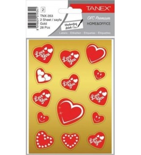 Tanex Gold Kalp Etiketi-3  Tnx-353 (1 Adet)