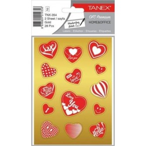 Tanex Gold Kalp Etiketi-4  Tnx-354 (1 Adet)