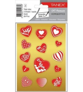 Tanex Gold Kalp Etiketi-4  Tnx-354 (1 Adet)