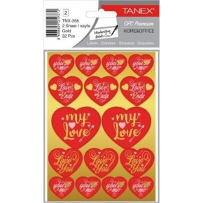 Tanex Gold Kalp Etiketi-6  Tnx-356 (1 Adet)