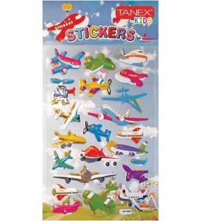 Tanex Hava Taşıtları Serisi 3d Etiketi Tnx-26156 (1 Adet)