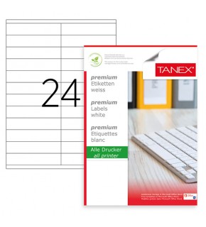 Tanex Laser Etiket 100 YP 105x23 Laser-Copy-Inkjet TW-2224
