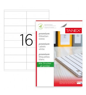 Tanex Laser Etiket 100 YP 105x36 Laser-Copy-Inkjet TW-2316