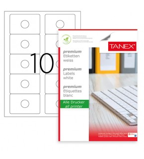 Tanex Laser Etiket 100 YP 83x56 Laser-Copy-Inkjet TW-3178