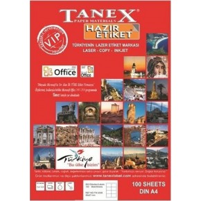 Tanex Laser Etiket 79x20 MM 100 Ad.Tw-2506