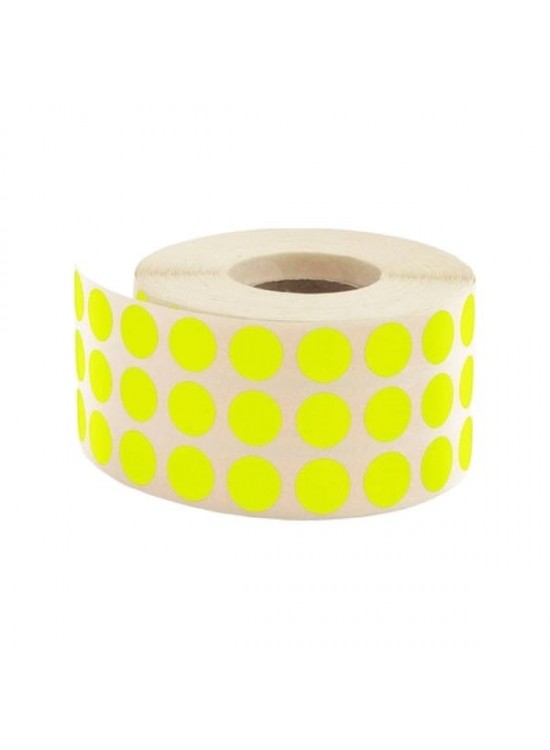 Tanex Nokta Etiketi 10 MM Sarı 5000 Li Tekli Kutu Tanex Nokta Etiketi 10 MM Sarı 5000 Li Tekli Kutu