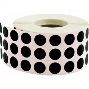 Tanex Nokta Etiketi 10 MM Siyah 5000 Li Tekli Kutu