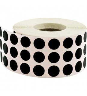 Tanex Nokta Etiketi 10 MM Siyah 5000 Li Tekli Kutu