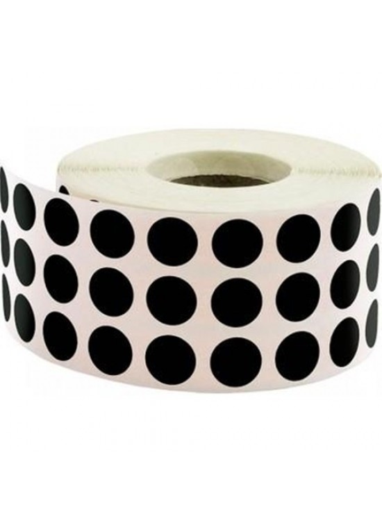 Tanex Nokta Etiketi 10 MM Siyah 5000 Li Tekli Kutu