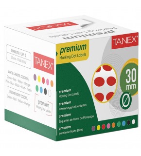 Tanex Nokta Etiketi 30 MM Kırmızı 2000 Adet