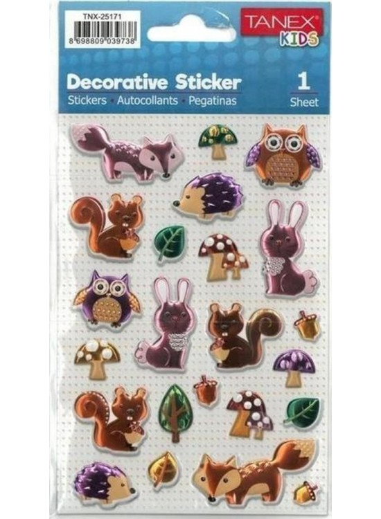 Tanex Orman Canlıları-2 Serisi Etiketi 5 Ad. Tnx-25171