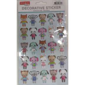 Tanex Puffy Çocuk Hayvanlar Serisi Tnx-27157