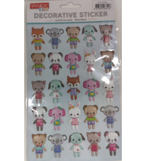 Tanex Puffy Çocuk Hayvanlar Serisi Tnx-27157