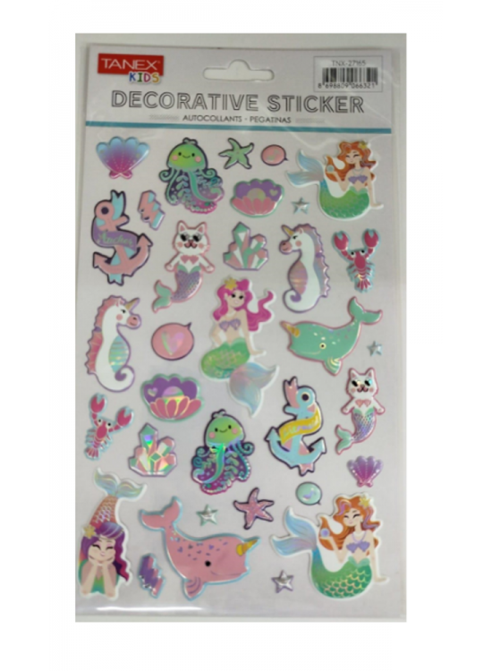 Tanex Puffy Deniz Kızı Ve Arkadaşları Serisi Tnx-27165 Tanex Puffy Deniz Kızı Ve Arkadaşları Serisi Tnx-27165