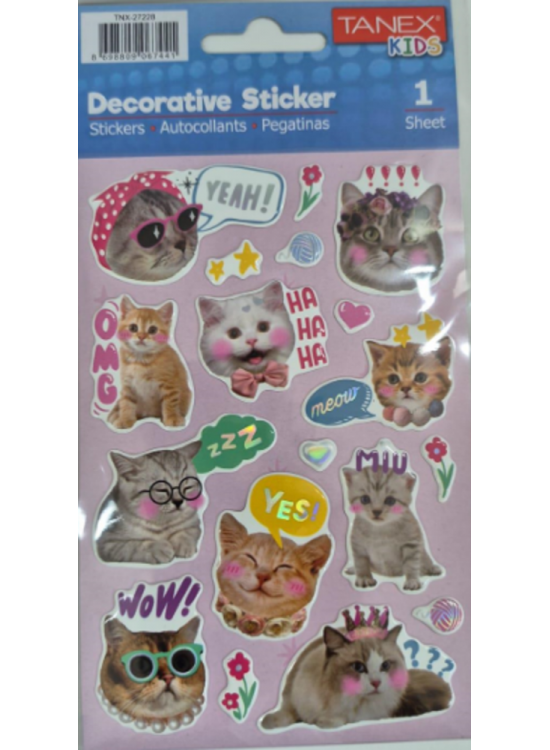 Tanex Puffy İnstagram Kedileri Serisi Tnx-27228 Tanex Puffy İnstagram Kedileri Serisi Tnx-27228