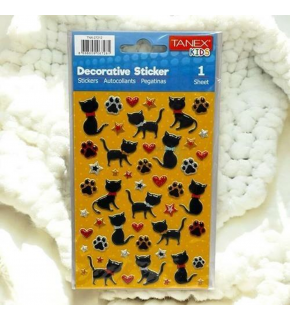 Tanex Puffy Kara Kedicikler Serisi Tnx-27212