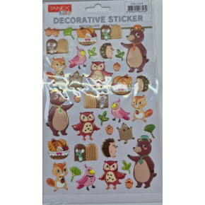 Tanex Puffy Mutlu Orman Hayvanları Serisi Tnx-27159