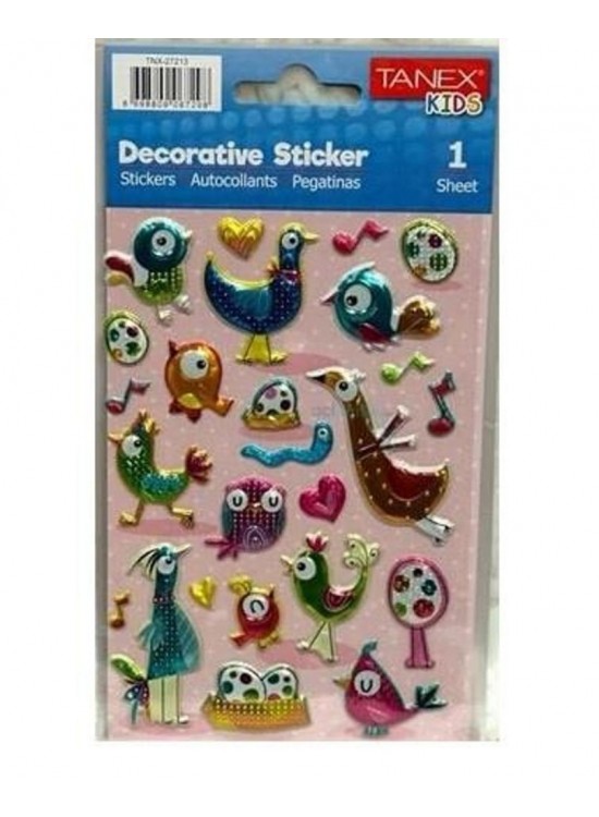 Tanex Puffy Şapşik Kuşlar Serisi Tnx-27213