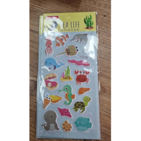 Tanex Sea Lıfe Stıcxker-2 Puffy Etiketi 10 Ad.Tnx-5101