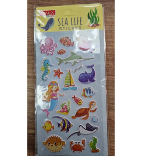 Tanex Sea Lıfe Stıcxker-3 Puffy Etiketi 10 Ad.Tnx-5102