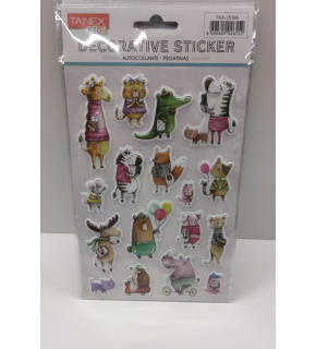 Tanex Sevimli Canlılar Serisi Puffy Etiketi Tnx-25366