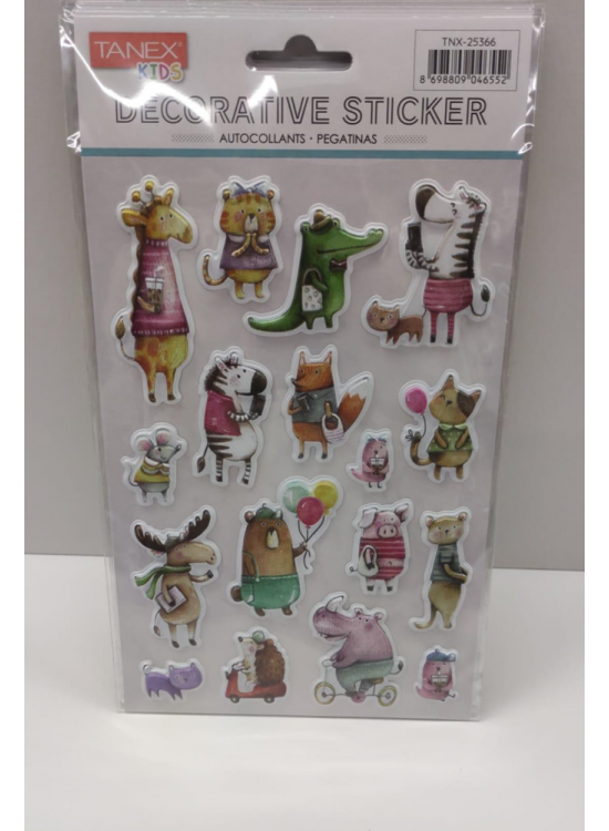 Tanex Sevimli Canlılar Serisi Puffy Etiketi Tnx-25366 Tanex Sevimli Canlılar Serisi Puffy Etiketi Tnx-25366