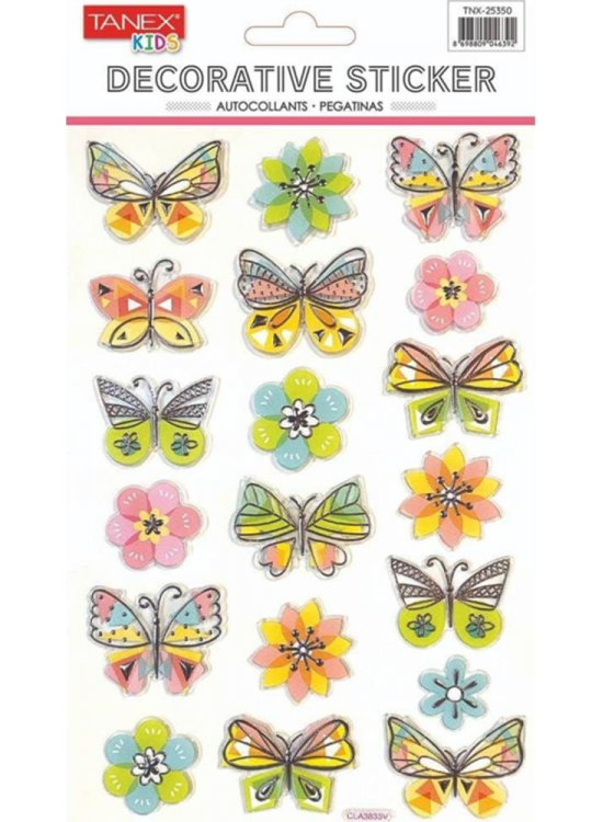 Tanex Sevimli Kelebek Serisi Puffy Etiketi Tnx-25350 Tanex Sevimli Kelebek Serisi Puffy Etiketi Tnx-25350